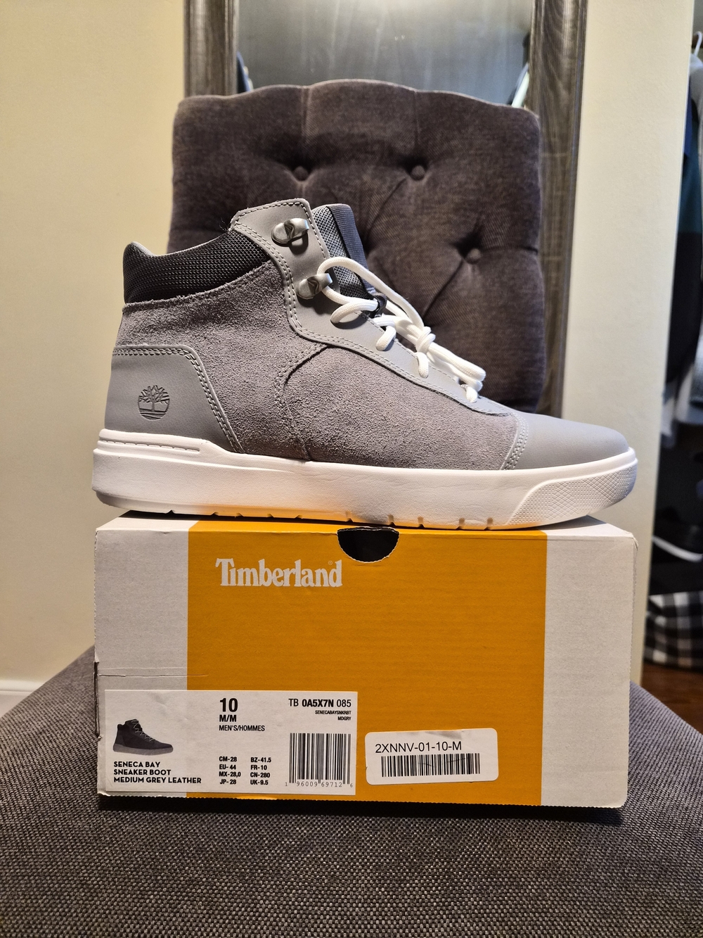 Timberland Seneca Bay Mid-Top Sneaker Boot - Medium Grey